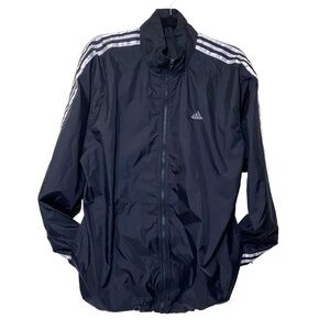 Adidas Vintage Black White Jacket - Small logo 3 Stripes / A14003; 9/00